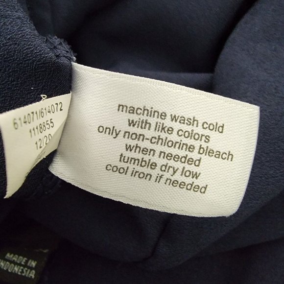 Lane Bryant Faux Wrap Top Plus Size 22/24 Cap Sleeve Peplum Lightweight Blue - Picture 6 of 6